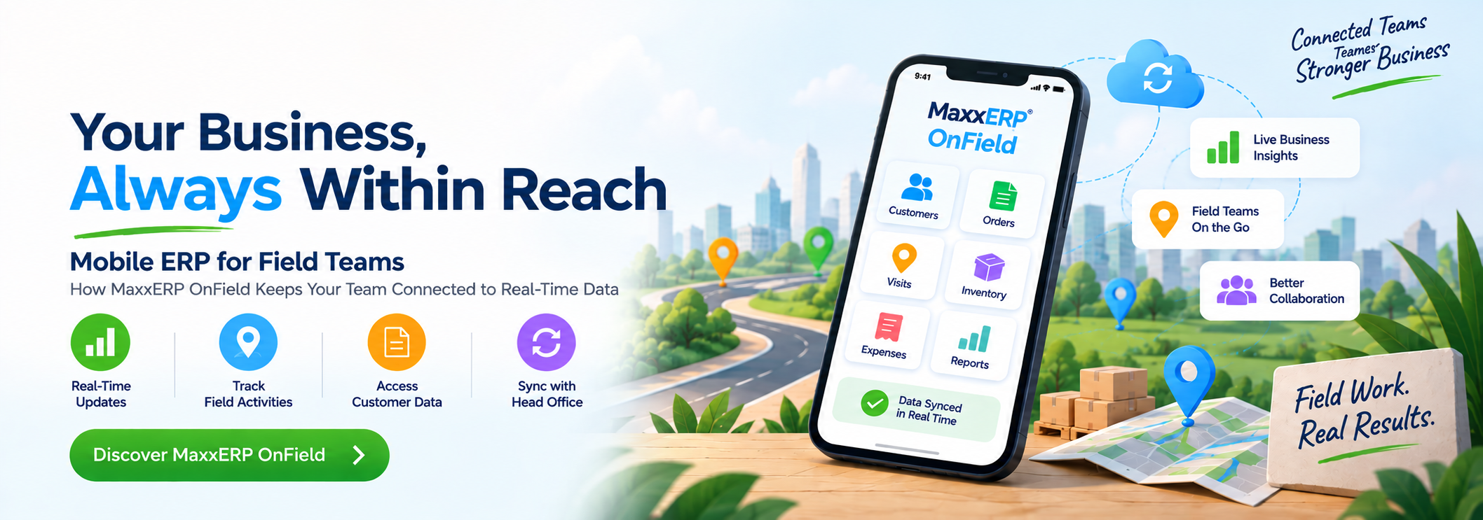Mobile ERP for field teams