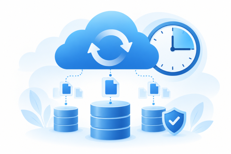 15-minute cloud backup synchronization