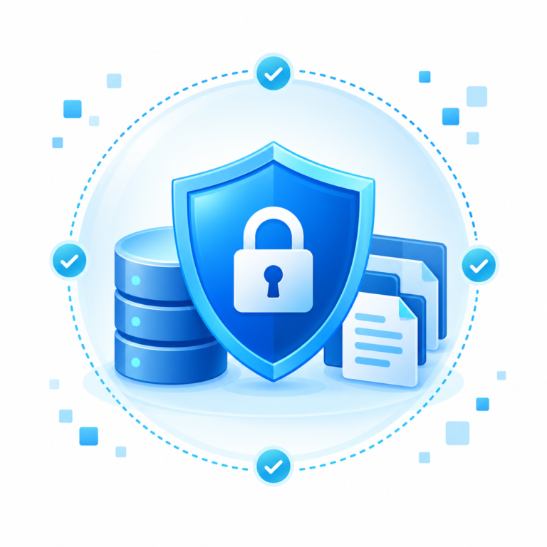 Blue shield secures digital data