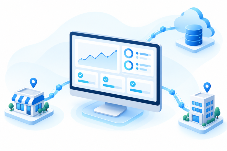 Centralized branch monitoring dashboard