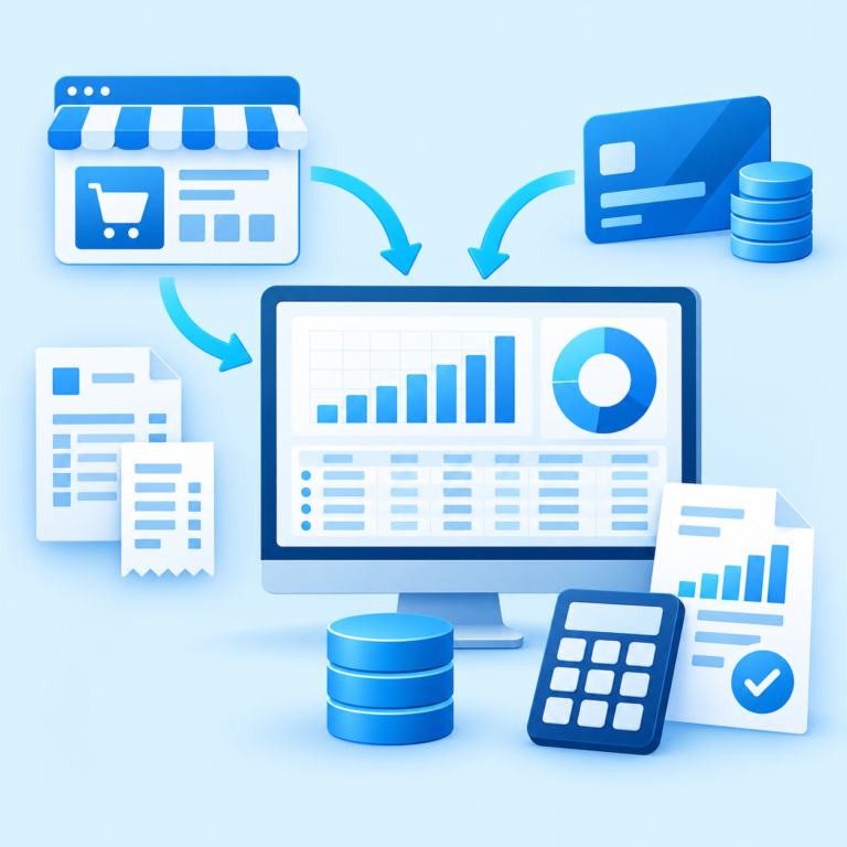 Centralized ecommerce accounting hub