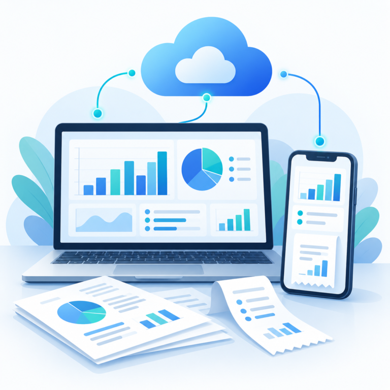 Cloud-connected reports and receipts