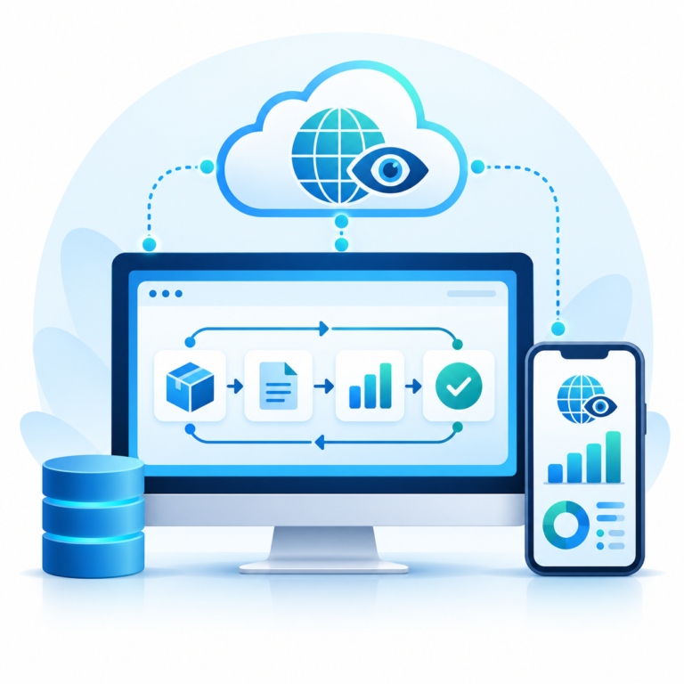 Connected ERP visibility workflow