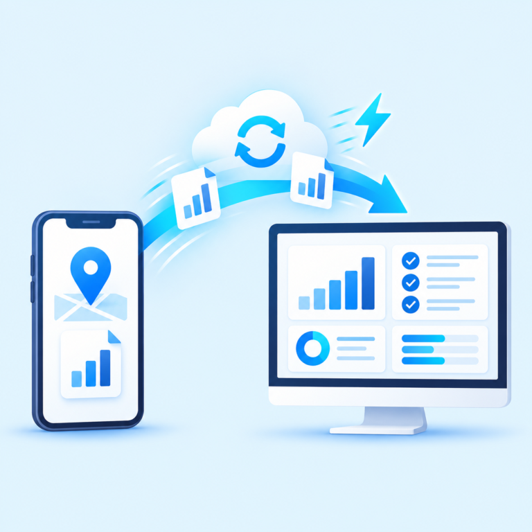 Fast field-to-office reporting