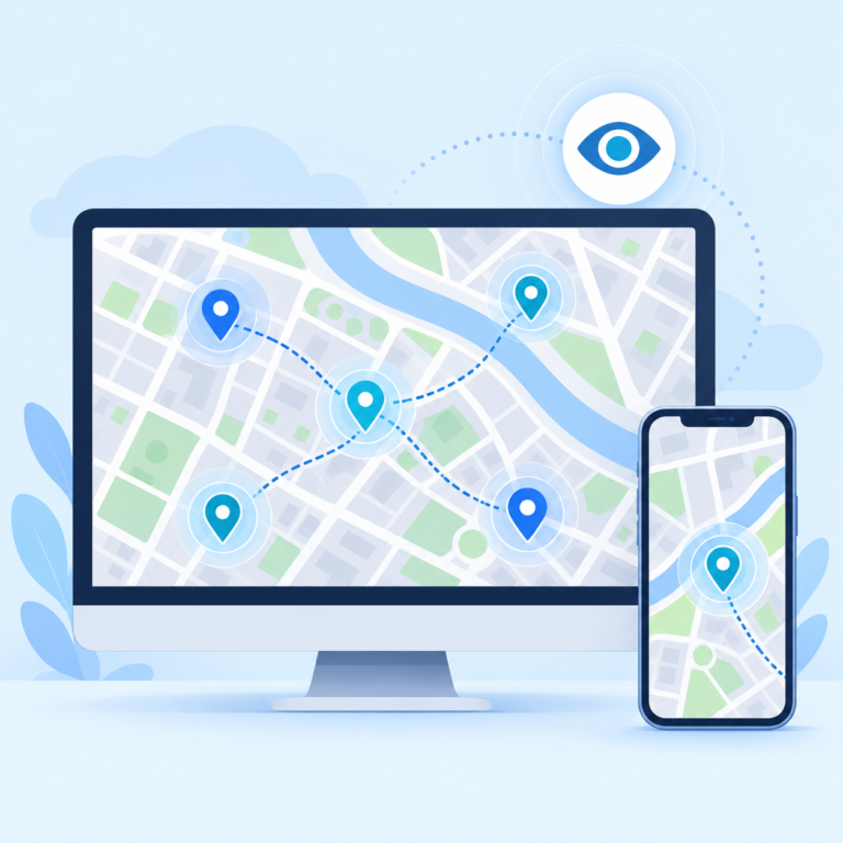 Live location map dashboard