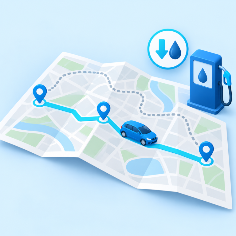 Optimized routes, lower fuel costs