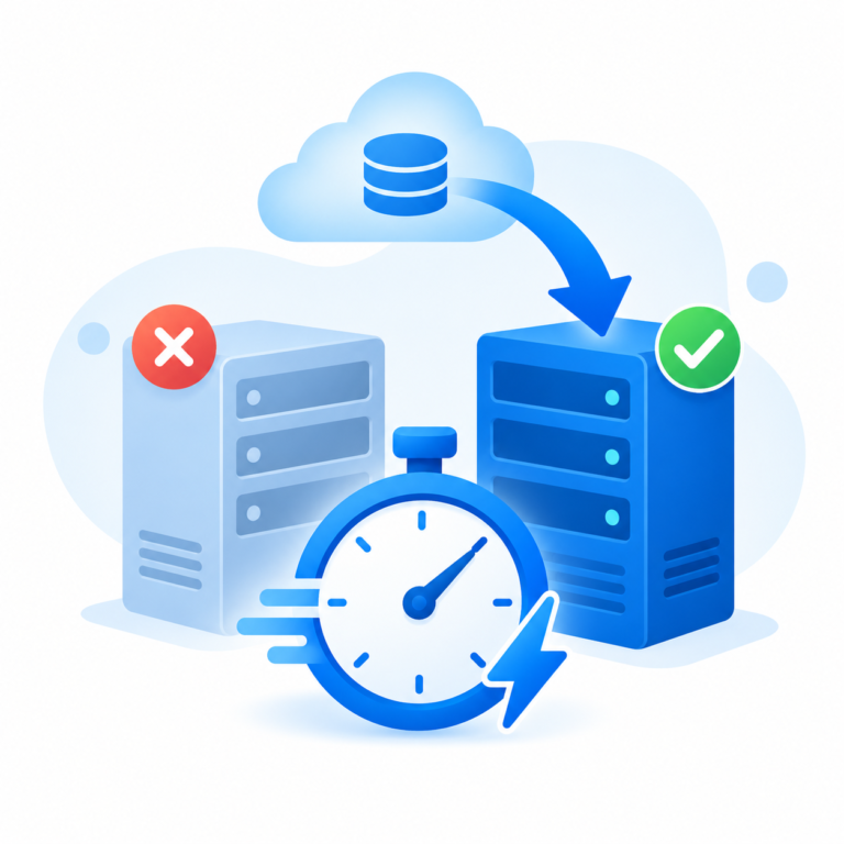 Rapid backup recovery, minimal downtime