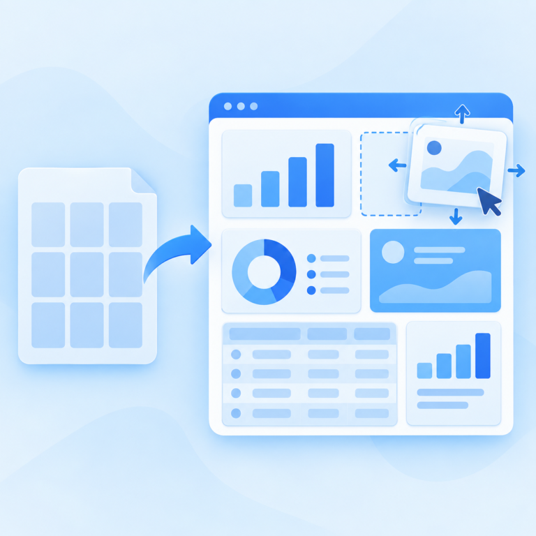 Rigid Template to Flexible Dashboard