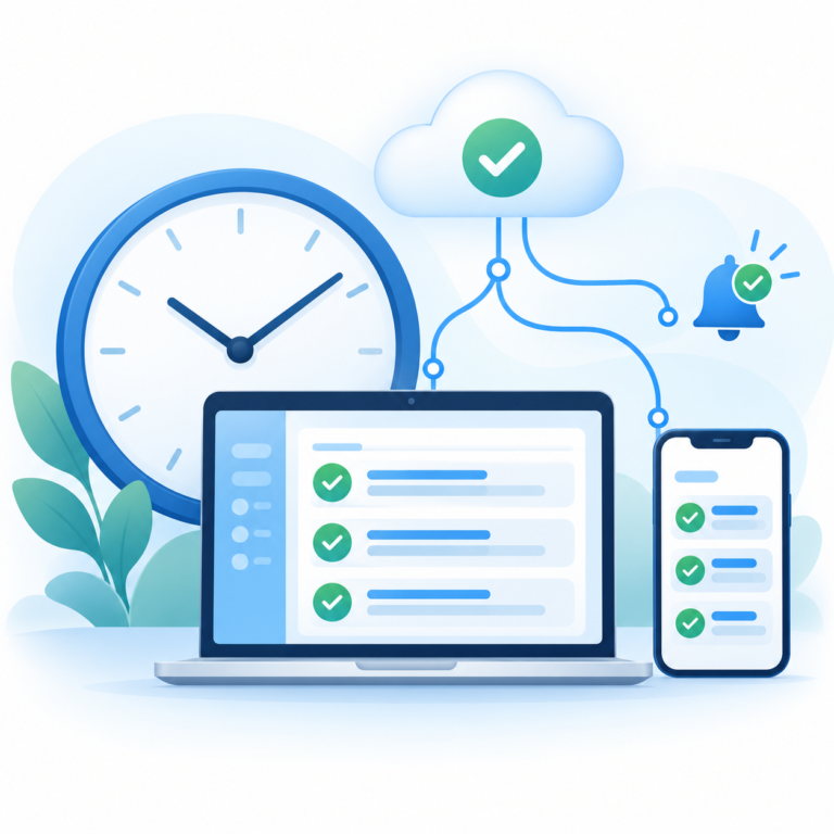 Seamless task sync saves time